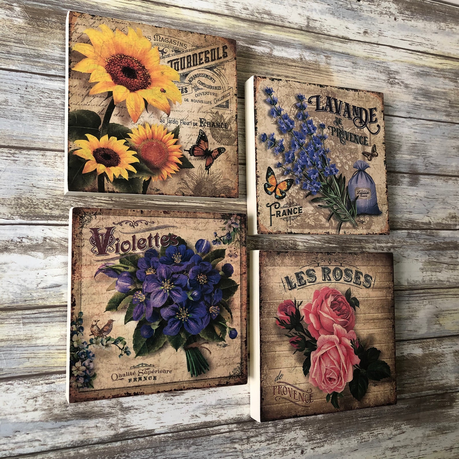 Flower Wall Art French Country Wall Decor French Country Etsy