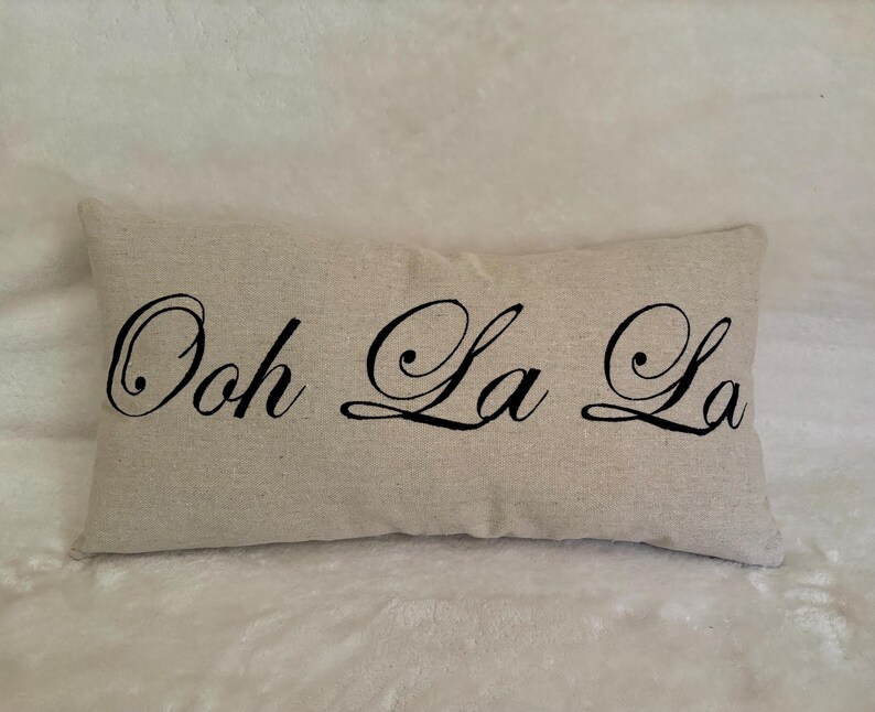 Ooh La La Pillow, french country throw pillow, french farmhouse pillow, french country decor, throw pillow, country decor, cottage decor image 5