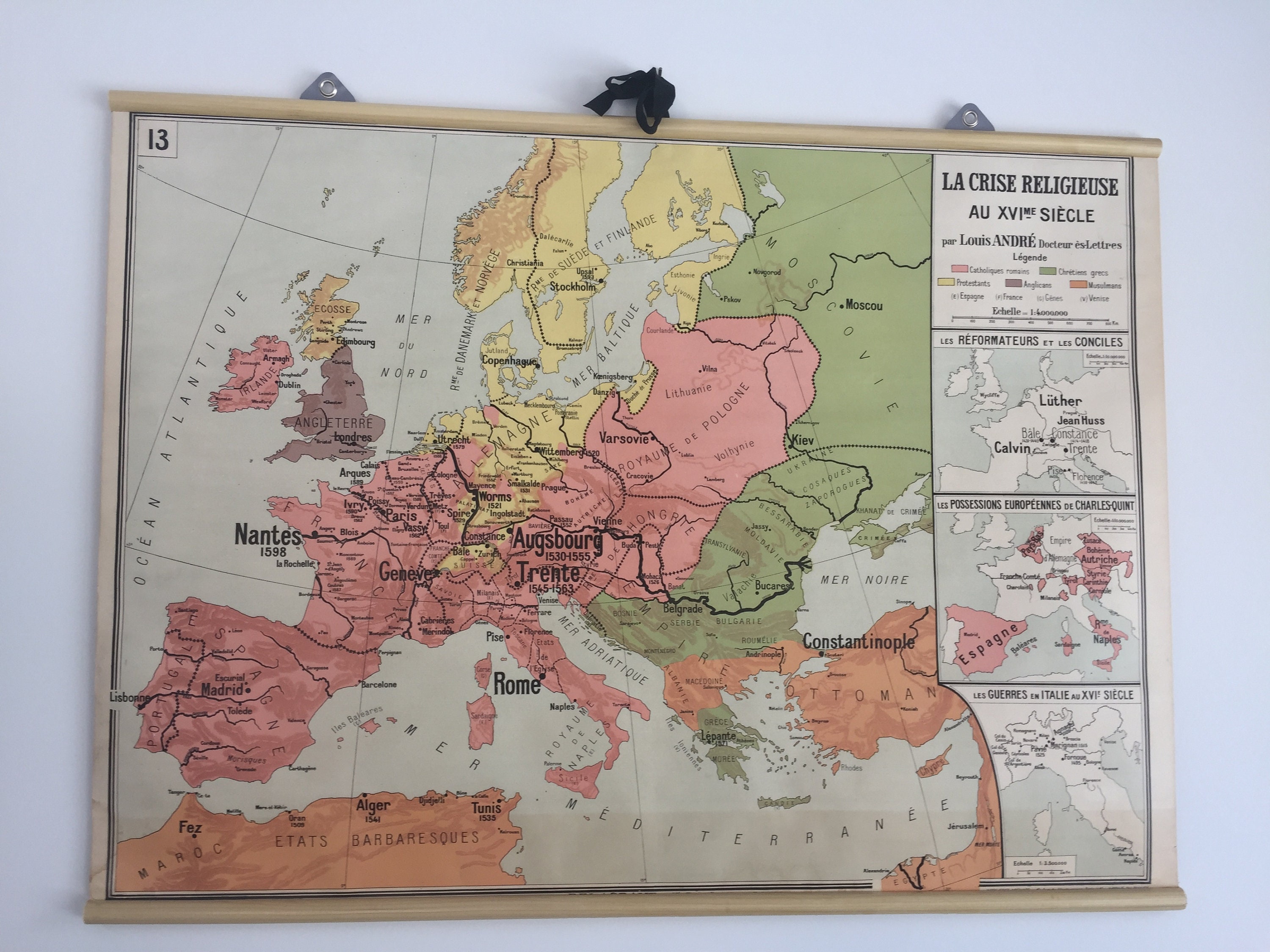 straf Beroemdheid Reciteren 1950's Delagrave Pull Down Europe School Map in French - Etsy