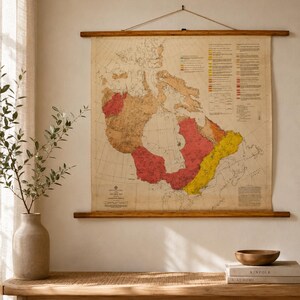 1965 Original TECTONIC Map of the CANADIAN SHIELD