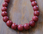 red bead, round bead, ball bead, natural bead, 14mm bead, snake skin bead, jewerly making, jewelry findings, beads best supplier, SK11R
