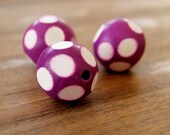 wood balls, wood beads, dyed wood balls, fashion jewelry, dyed balls, jewelry supplier, jewelry making, dyed purple 20mm wood balls, W20PR