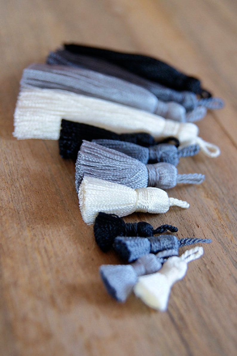 Black tassel 25cm tassel 1 or 3 or 10 units pack tassels Etsy