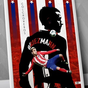 Antoine Griezmann - Colchoneros / Atlético de Madrid / Rojiblancos / Atleti / Atlético / França / Espanha / La Liga / Estampa de Futebol