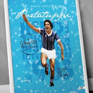 Renato Portaluppi - Grêmio / Grêmio / GFBPA / Renato Portaluppi Print / Renato Portaluppi Poster / Portaluppi Grêmio / Renato Gaúcho Poster
