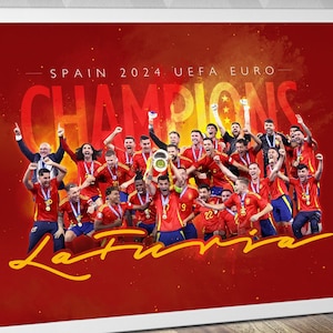 Espanha Euro Champions / Seleção Espanhola / Euro 2024 / Campeones de euro 2024 / Seleção de futebol de Espanha / La Furia Roja Art