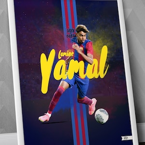 Lamine Yamal - FC Barcelona / FCB / Yamal Poster / Yamal Print / Lamine Yamal Barcelona / Barcelona Print / Lamine Yamal Barcelona Art