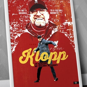 Jürgen Klopp / Jürgen Klopp Print / Jürgen Klopp Poster / Jürgen Klopp Art /  Jürgen Klopp Liverpool / Liverpool Poster / Liverpool Print