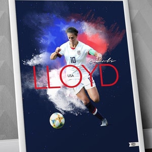 Carli Lloyd - USA National Team  / Carli Lloyd Print / Carli Lloyd Poster / Carli Lloyd USA / Women&#39;s World Cup / USA Female Legends