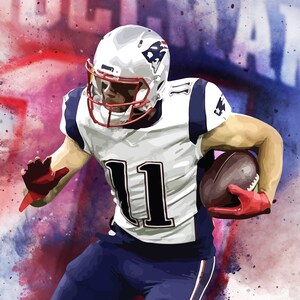 Julian Edelman Poster / New England Patriots / NFL / NEP / USA ...