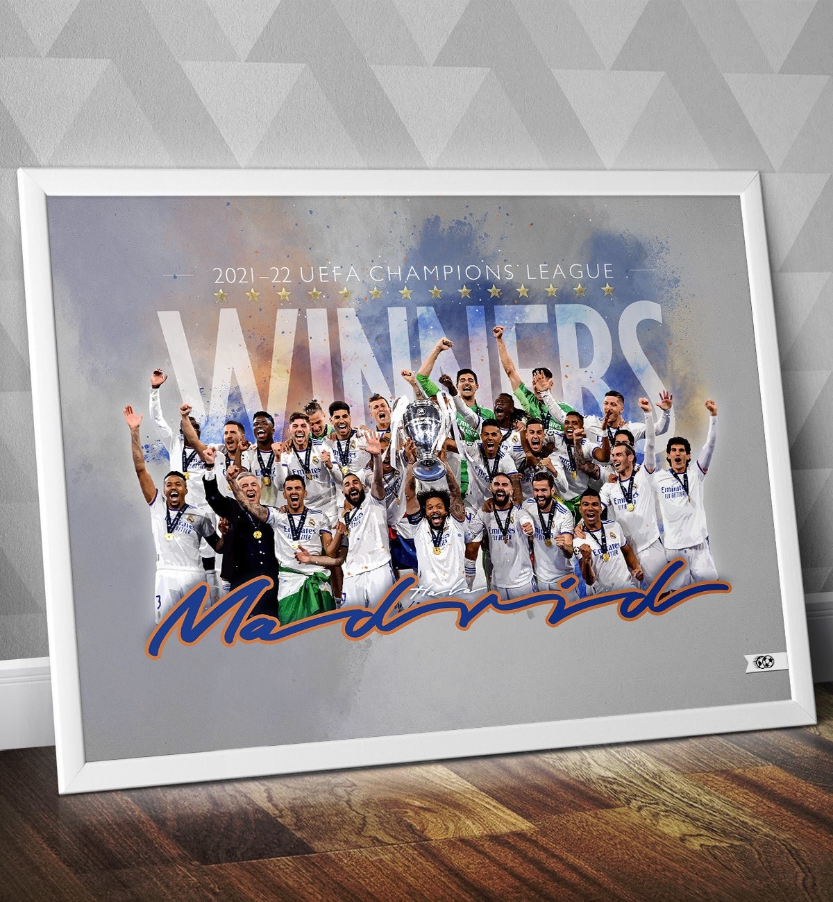 UEFA Champions League - Iconic Trophy Poster - Real Madrid CF