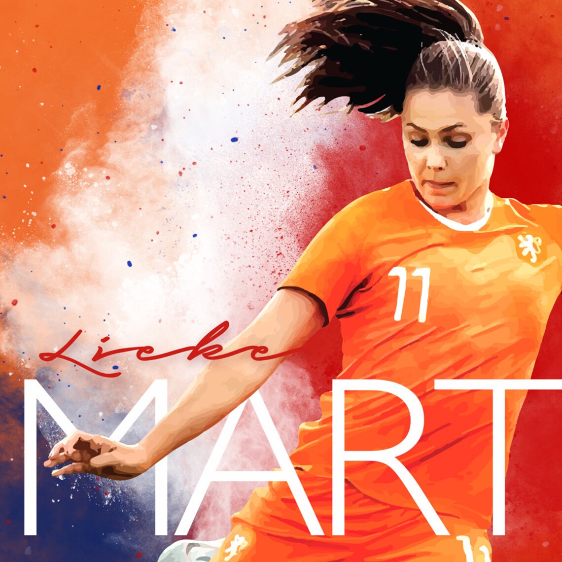 Lieke Martens Netherlands National Team / Lieke Martens - Etsy