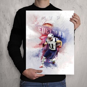 Julian Edelman Poster / New England Patriots / NFL / NEP / USA ...