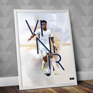 Vini Jr - Real Madrid CF / Vini Jr Print  / Vini Jr Poster / Vini Jr Art / Champions League / Vinicius Júnior Madrid / Vinícius Jr