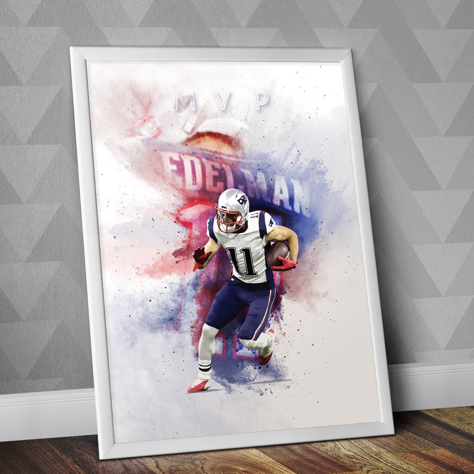Julian Edelman Poster / New England Patriots / NFL / NEP / USA | Etsy