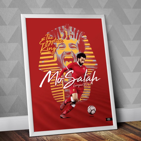 Mo Salah Print / Liverpool FC / Egyptian King - Etsy Polska