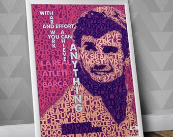 Griezmann Quote / Players Quotes / Typography Print / Atletico de Madri / Atleti / Antoine Griezmann / Football / Soccer / France / Paris