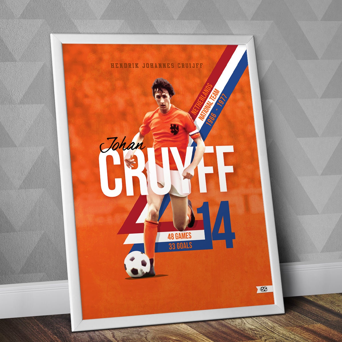 Johan Cruyff historical Netherlands jersey