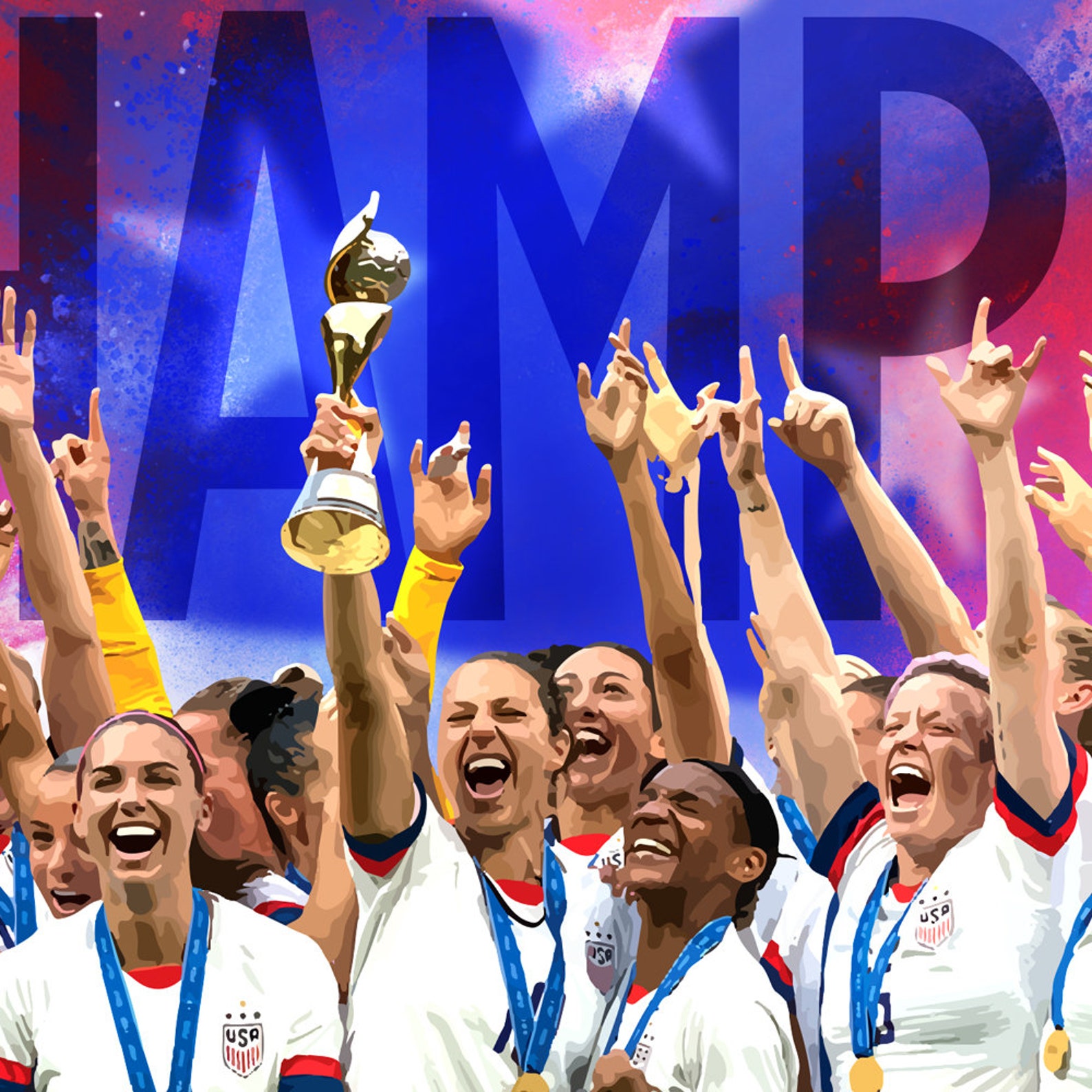Women's World Cup Champions / USA National Team / France Etsy