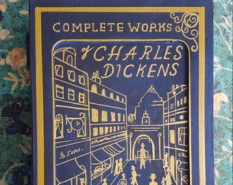 Charles Dickens vintage book shaped box for jewellery, trinkets or mementos