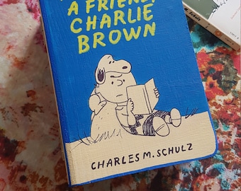 Charlie Brown and Snoopy Peanuts book shaped box for jewellery or trinkets