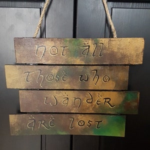 Lord of rings wall hanging/ decoration/ fan art