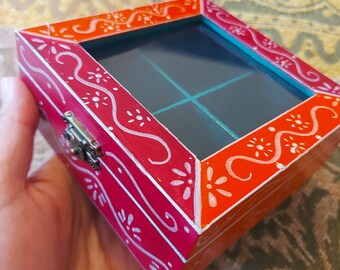 Indian hand painted jewellery box