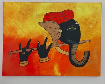 Ganesh indian art painting