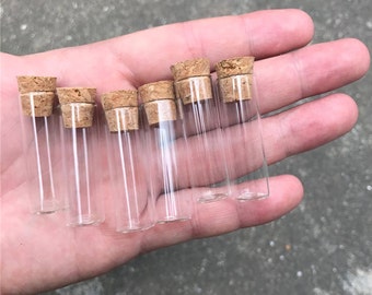 100pcs 13x40mm 2.5ml Small Glass Storage Bottles With Cork Stopper Display Spices Food Saffron Jars Container Transparent Vials Jars