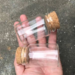 80ml Glass Bottles With Cork Small Transparent Mini Empty Glass Vials Jars Container Clear Food Botlles Eco-Friendly 24pcs/lot image 4