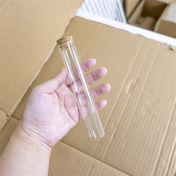 12 stücke 80ml 25x150mm leere Glasflaschen mit Korken Küche Lagerung Klar Reagenzglas Flaschen DIY Geschenk kleine Gläser Fläschchen