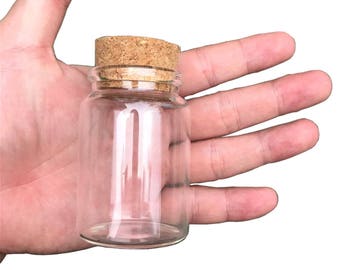 12pcs Glass Bottles with Cork Crafts Bottles Jars Weding Gift 50ml 80ml 100ml 150ml Empty Jars Containers Bottles