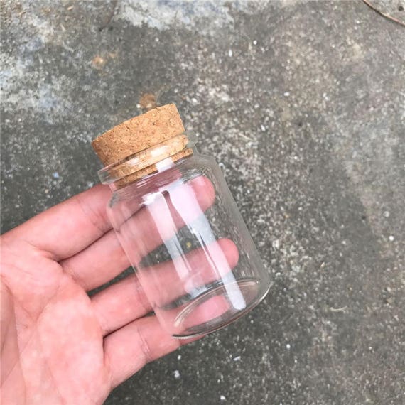 80ml Glass Bottles With Cork Small Transparent Mini Empty Glass