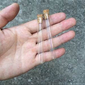 Mini botella de vidrio transparente de 10/20 piezas, tapón de corcho,  botellas de vidrio para uso múltiple, botella pequeña de vidrio  transparente para deseos - AliExpress