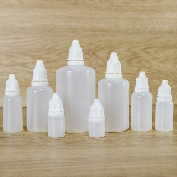 20 pièces 3 ml 5 ml 10 ml 15 ml 20 ml 30 ml 50 ml 100 ml Compte-gouttes liquide Flacons rechargeables en plastique Gouttes oculaires compressibles Fioles Peinture de voyage Livraison gratuite