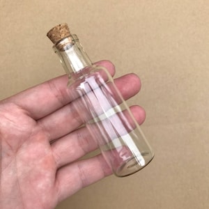 35ml Clear Transparent Glass Wishing Bottles With Cork For Wedding Gift Holiday Decoration 24pcs
