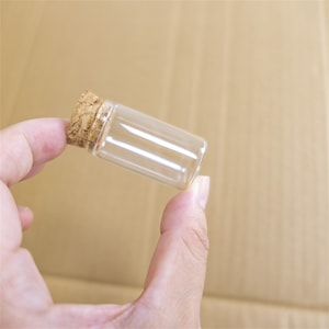 50PCS 5ml 8ml 10ml 15ml 20ml 25ml 30ml 40ml Mini Glass Bottle Jars Message Vials Cork Containers Jars Transparent Drift Bottle Free Shipping