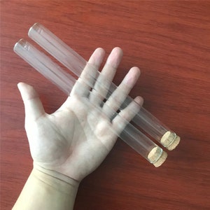 22x220mm 62ml Leere Glas Transparente Flaschen Mit Flachem Boden Mit Korken Lange Glas Reagenzglas Flaschen Fläschchen Stehen 62CC Vase Gläser 12 teile/los