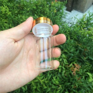 24 Units 20ml 50ml 65ml 90ml Glass Storage Bottles With Golden Screw ...