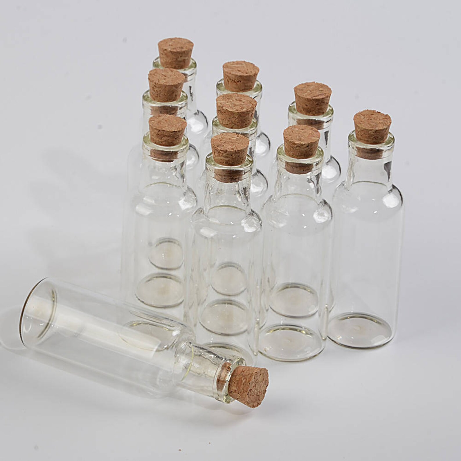 Storage Bottles Jars Empty Clear Message Wishing Glass Bottle Glass 90143
