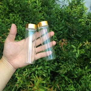 24 Units 20ml 50ml 65ml 90ml Glass Storage Bottles With Golden Screw ...