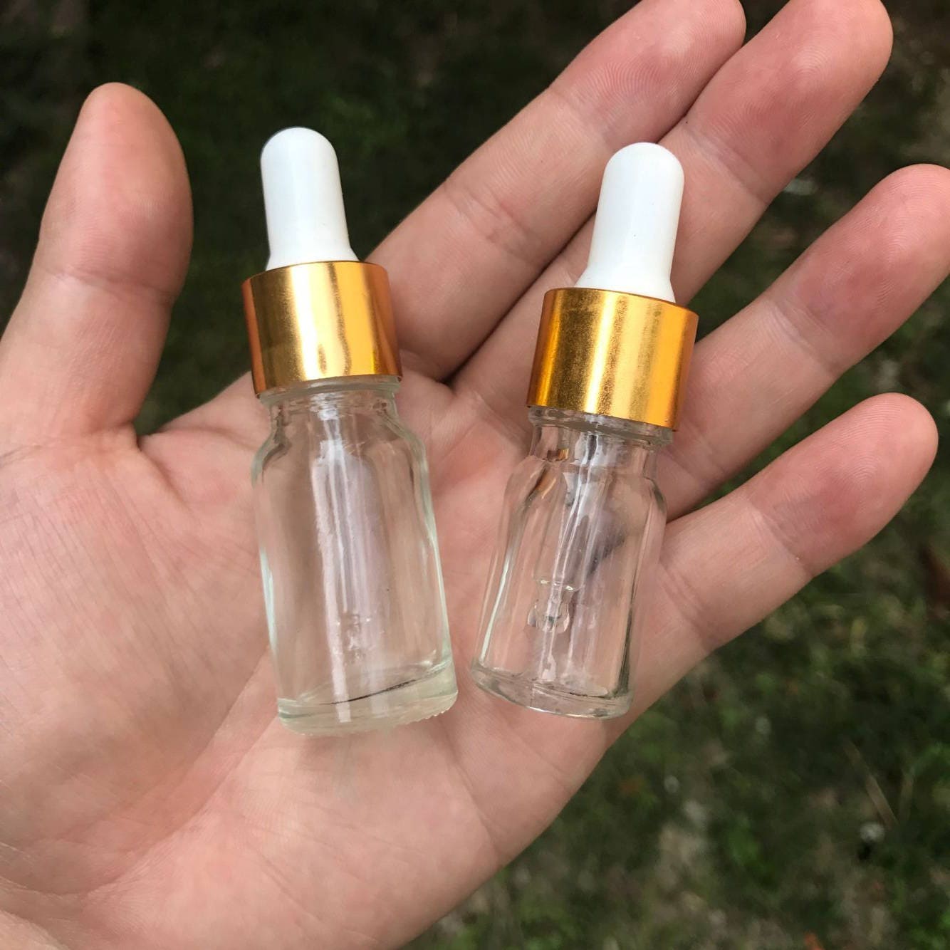 Mini bouteille compte-gouttes en verre Transparent, 24x15ml, 15cc, petite  Pipette transparente, flacon d'échantillon 1/2oz