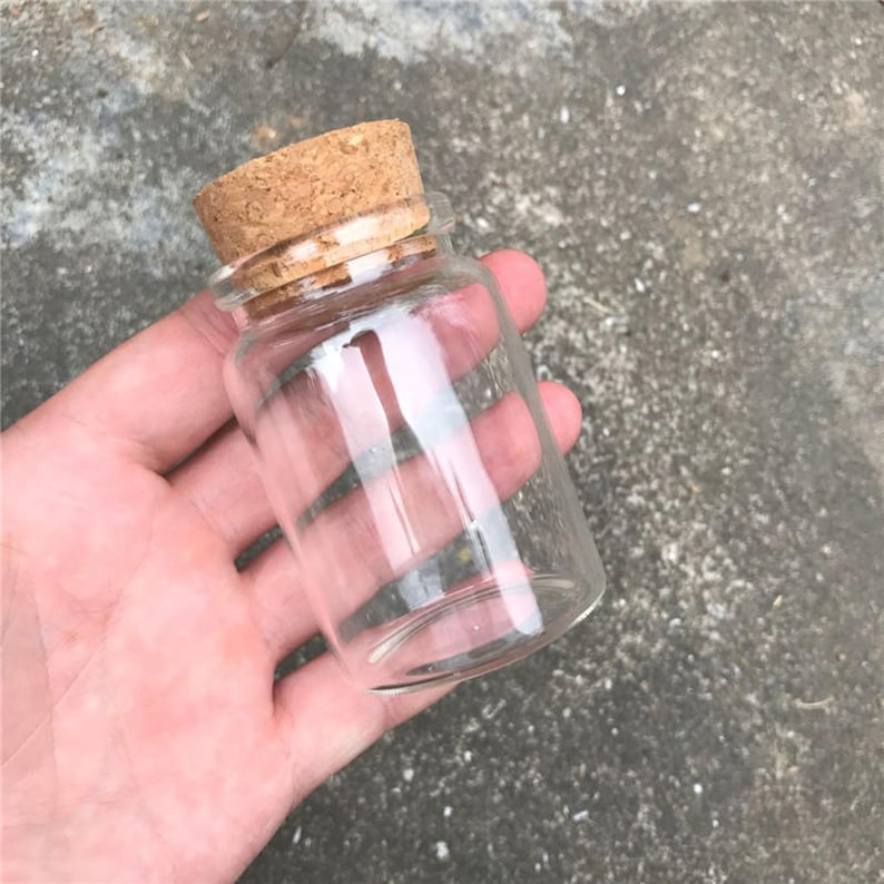 80ml Glass Bottles With Cork Small Transparent Mini Empty Glass Vials Jars Container Clear Food Botlles Eco-Friendly 24pcs/lot image 5