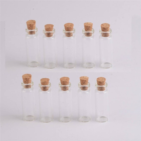 100pcs 12x35x5mm 2ml Mini Glass Bottles With Cork Empty Small