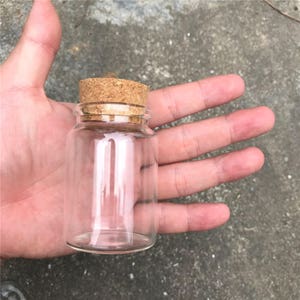 80ml Glass Bottles With Cork Small Transparent Mini Empty Glass Vials Jars Container Clear Food Botlles Eco-Friendly 24pcs/lot image 6