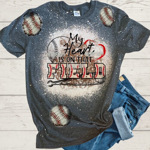 Bleached Baseball Mom Shirt Dirt and Diamonds Shirt Tball Etsy