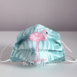 Flamingo Fabric Face Mask Washable Zoo Keeper Safari Bird | Etsy