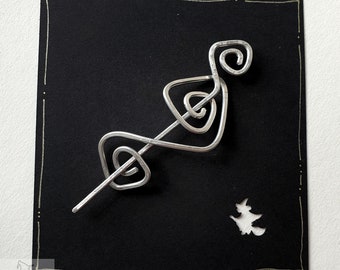 Handmade Wirework Shawl Pin