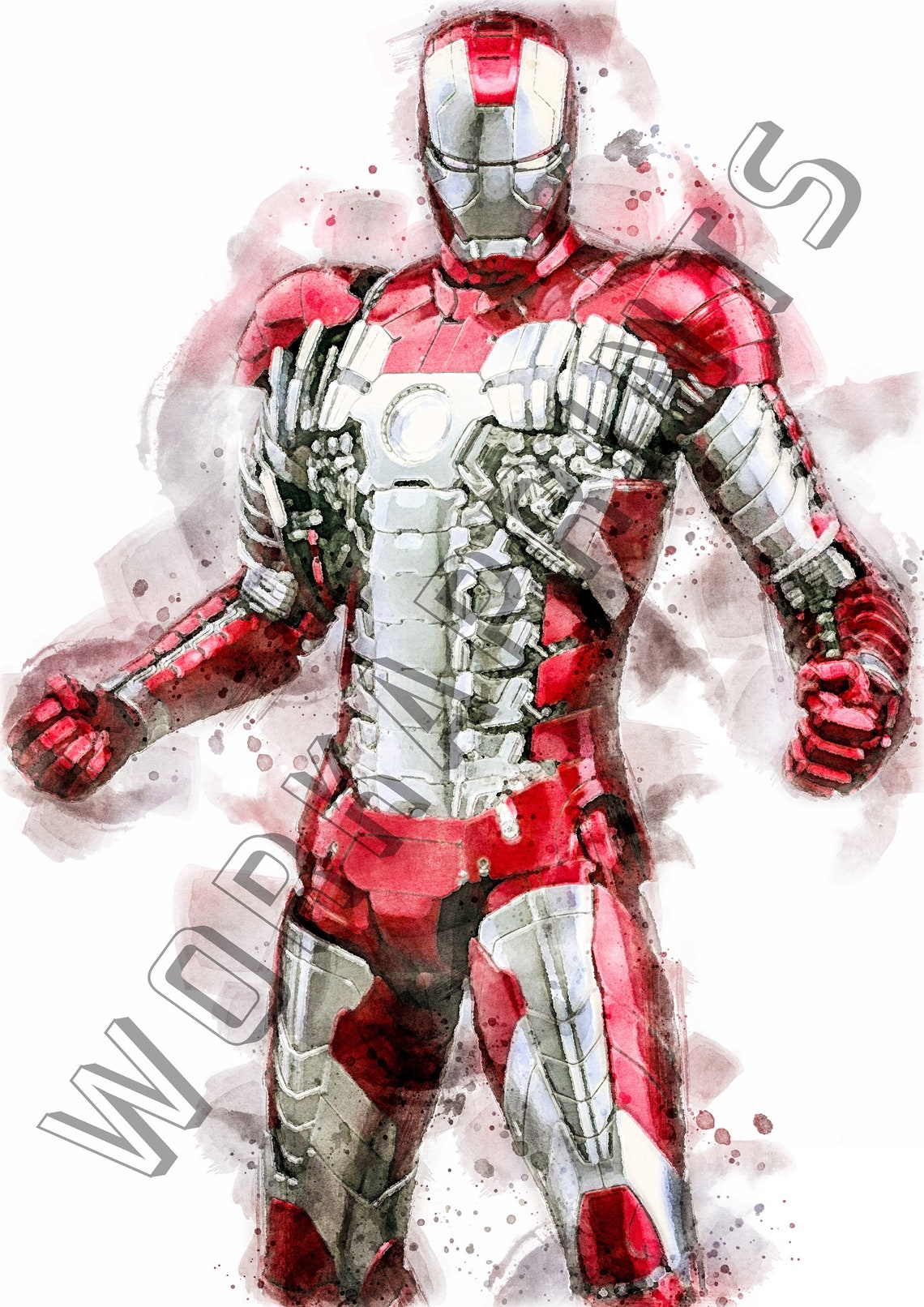 Iron Man PRINTABLE Poster Set of 5 Room Decor Wall Art Poster Etsy