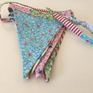 Handmade bunting , fabric bunting , bunting , home decor , party decor , garden decor , camper van decor , camper van decor